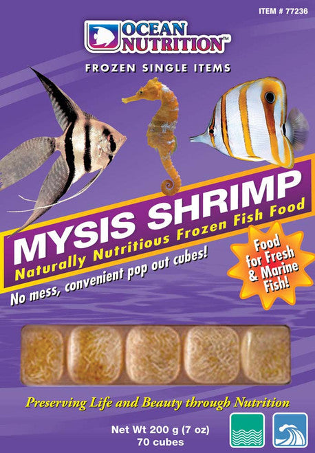 Ocean Nutrition Frozen Mysis Shrimp Cubes - 7oz (SD-5) - Fish Food