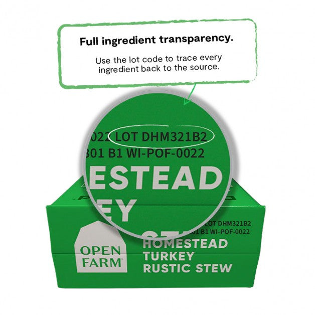 Open Farm Rustic Stew Wet Dog Food - Homestead Turkey Recipe - 12.5oz Pouch