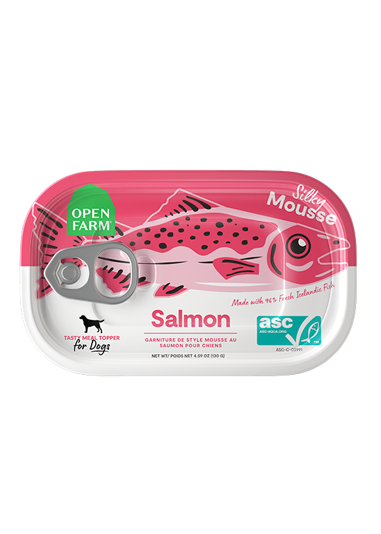 Open Farm Salmon Silky Mousse Dog Food Topper, 4.59 oz - Grain-Free Wet Food