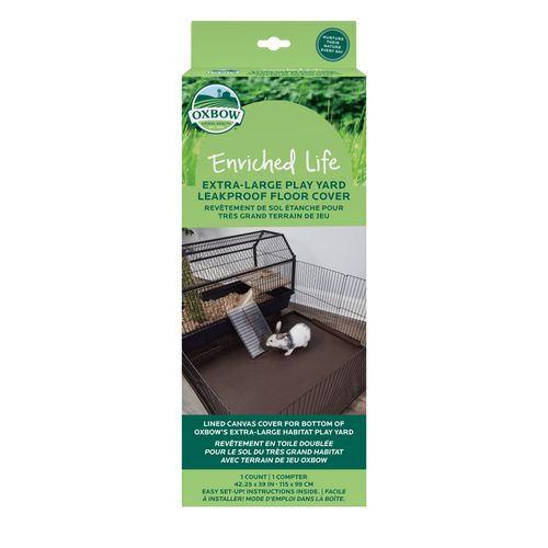 Oxbow Enriched Life XL Play Yard Floor Cover - Leakproof Small Animal Playpen Mat