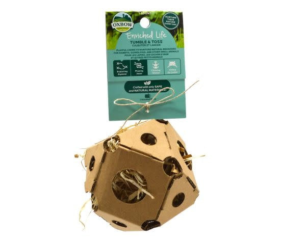 Oxbow Enriched Life Tumble 'n Toss Small Animal Toy - Chew & Forage Fun