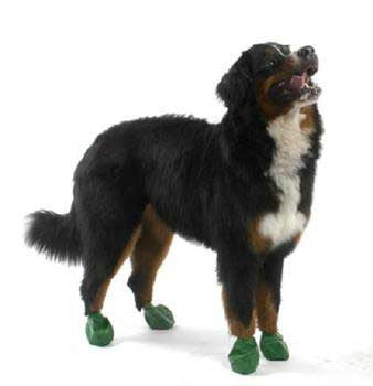Pawz Dog Boots - Extra Large, Green, 12 Count - Waterproof & Reusable Rubber Paw Protection
