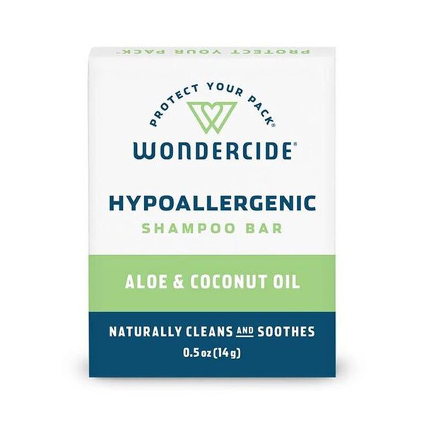 Wondercide Hypoallergenic Aloe Natural Shampoo Bar - 0.5 oz Dog & Cat Shampoo for Sensitive Skin