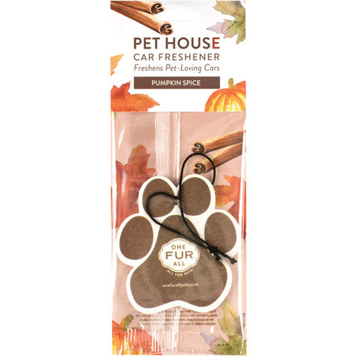 Pet House Pumpkin Spice Car Air Freshener - One Fur All
