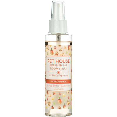 Pet House Room Spray, Mango Peach, 4 oz - Pet Odor Eliminator
