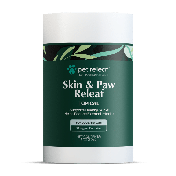 Pet Releaf Skin and Paw Releaf Topical - CBD for Dogs & Cats - 1oz Soothing Balm