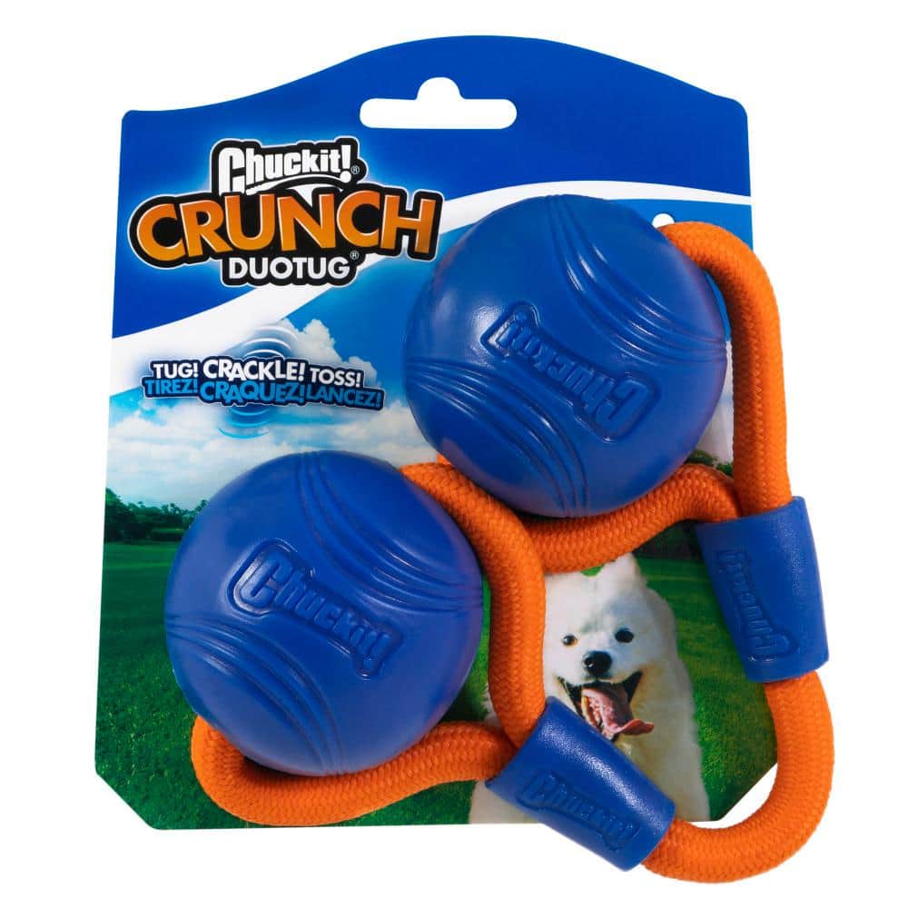 Chuckit! Crunch Ball Tug Crackle Toss Rubber Duo Tug Ball...