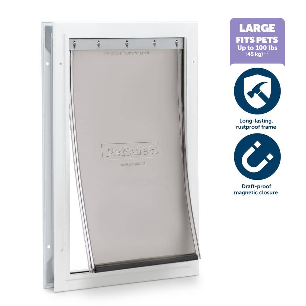 PetSafe Freedom Aluminum Pet Door - Large - White