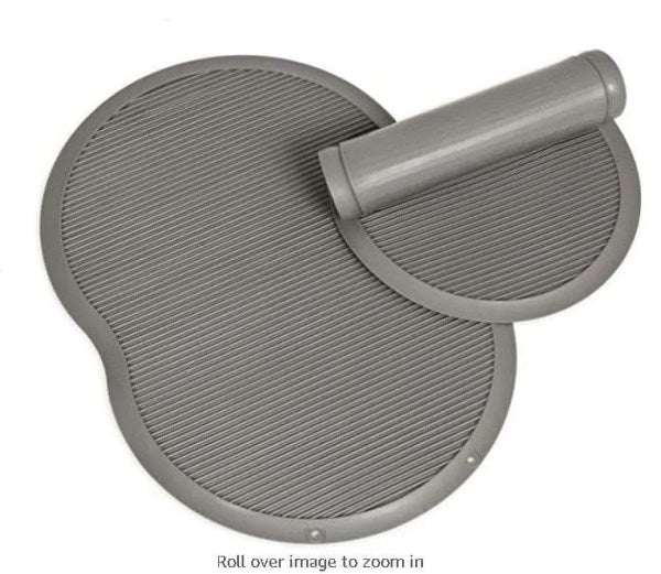 Petmate Le Bistro Single Pet Food Mat, Gray, Small