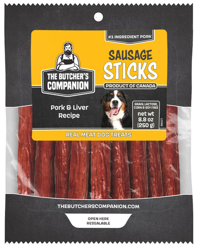 The Butcher's Companion Beef & Vegetable Sausage Sticks 5" 5.3 oz Dog Treats