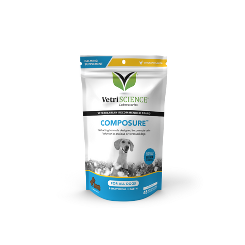 VetriScience Composure Dog Calming Chews - Chicken Flavor, 45 Count