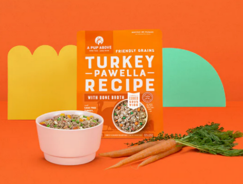 A Pup Above Turkey Pawella Gently Cooked Dog Food - 1 lb Patty - Frozen, Human Grade Turkey Recipe