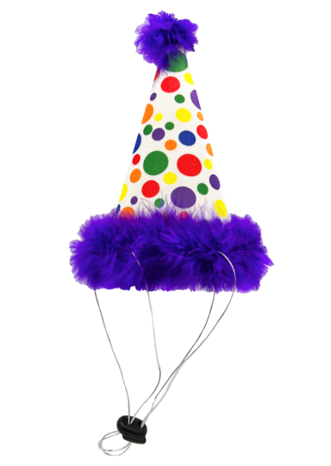 Huxley & Kent Party Time Dog Hat - Pink, Large - SnugFit Birthday Accessory
