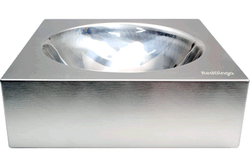 Red Dingo Stainless Steel Dog Bowl, Small, 330ml