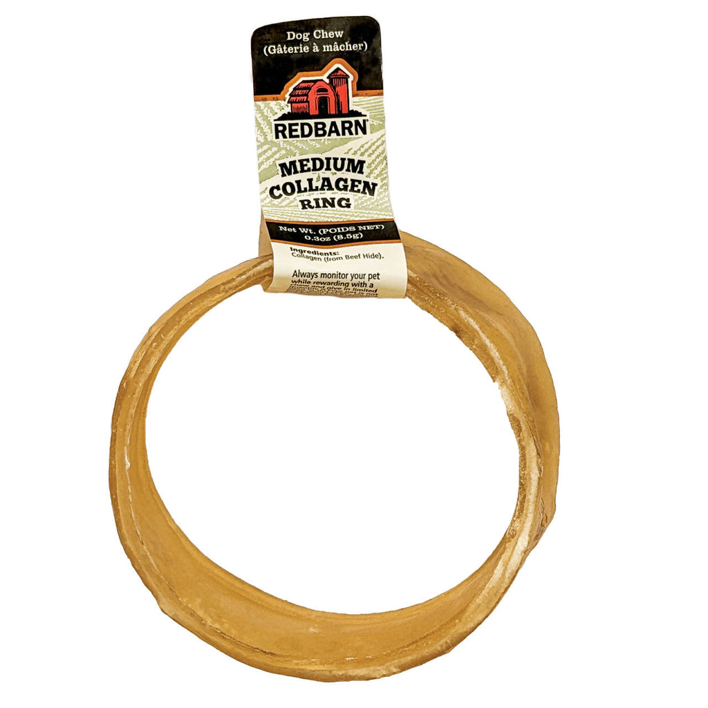 Redbarn Puffed Collagen Ring Dog Treat - 3 Inch, Single Chew or 20 Pack