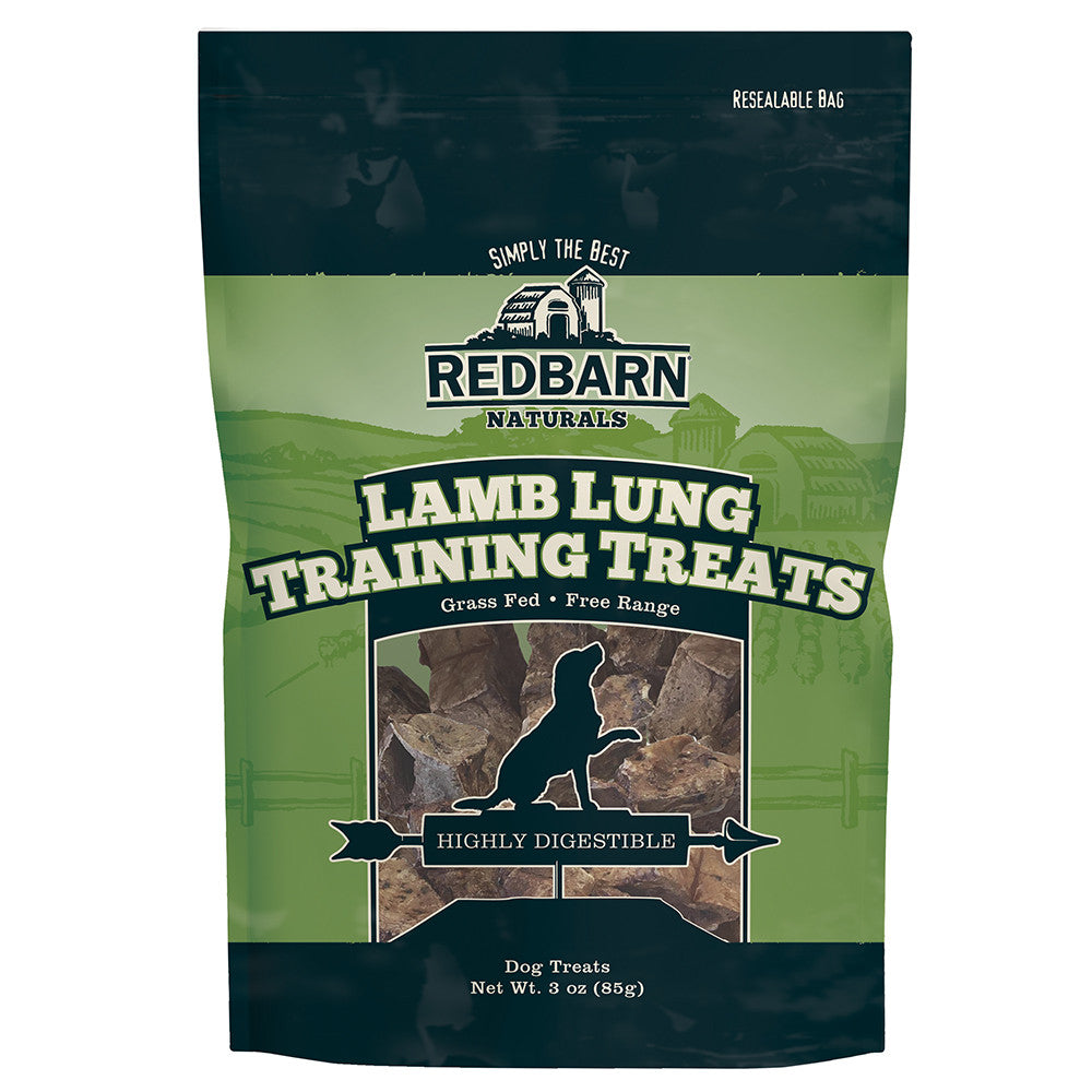 Redbarn Lamb Lung Training Treats for Dogs - 3 oz