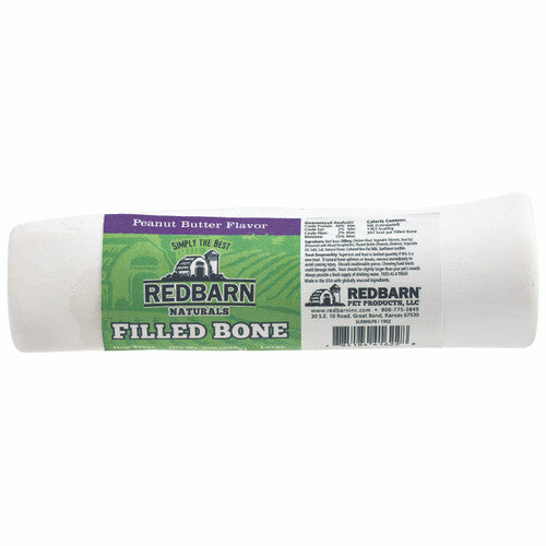 Redbarn Natural Filled Bone Dog Treat - Large, Peanut Butter Flavor