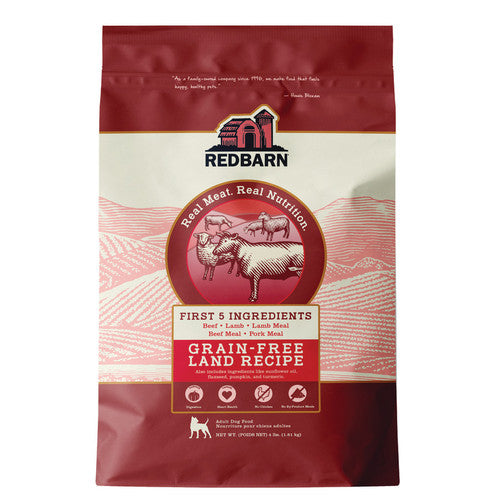 Redbarn Grain-Free Land Recipe Dog Food - Beef & Lamb, 4 lb Bag