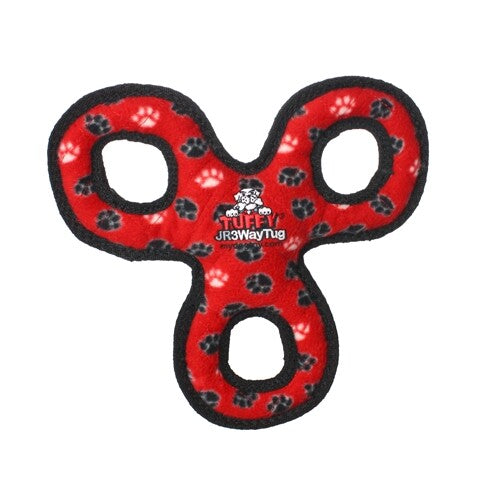 Tuffy Jr 3Waytug Red Paw Durable Dog Toy
