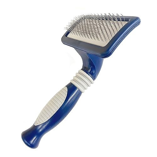 Four Paws Magic Coat Comfort-Grip Cat Slicker Brush, Gentle Deshedding
