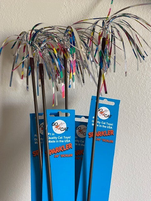 Go Cat Rainbow Sparkler 36" Cat Wand Toy