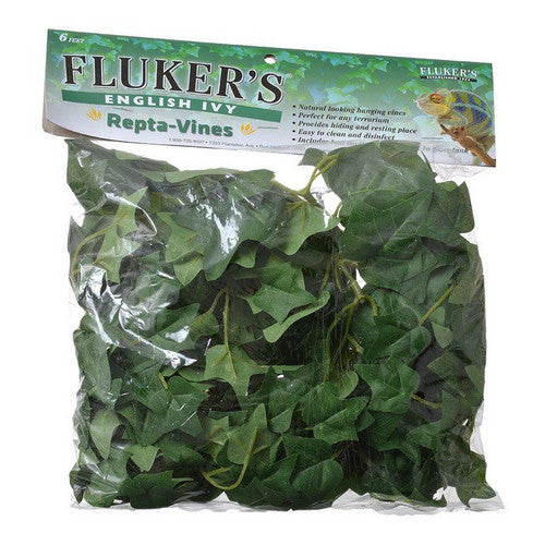 Fluker's Repta-Vines English Ivy - 6 ft Terrarium Decoration - Reptile & Amphibian Habitat Decor