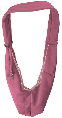 DOGLINE Pet Sling - Pink - Small Dog & Cat Carrier - Hands-Free, Comfortable, and Lightweight (Up to 12 lbs)
