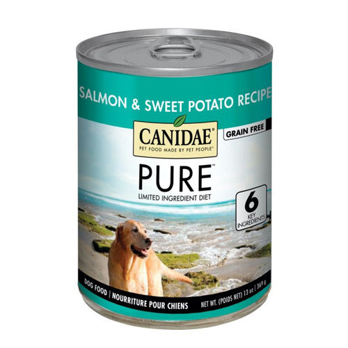 Canidae PURE Grain-Free Salmon & Sweet Potato Wet Dog Food, 13 oz Can