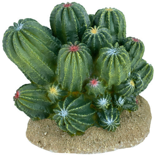 Komodo Barrel Cactus Reptile Terrarium Decor - 4 Inch Plant Ornament