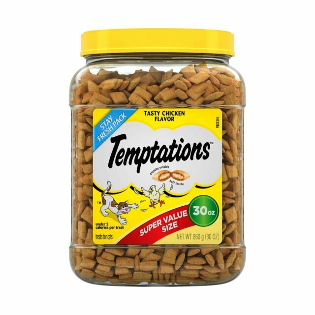 Temptations Classic Tasty Chicken Flavor Cat Treats - 30 oz Tub