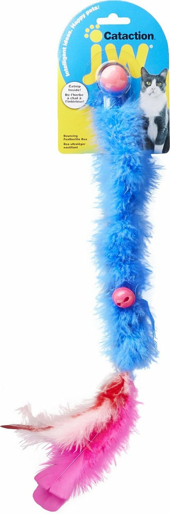 JW Pet Featherlite Catnip Boa Bouncing Cat Toy