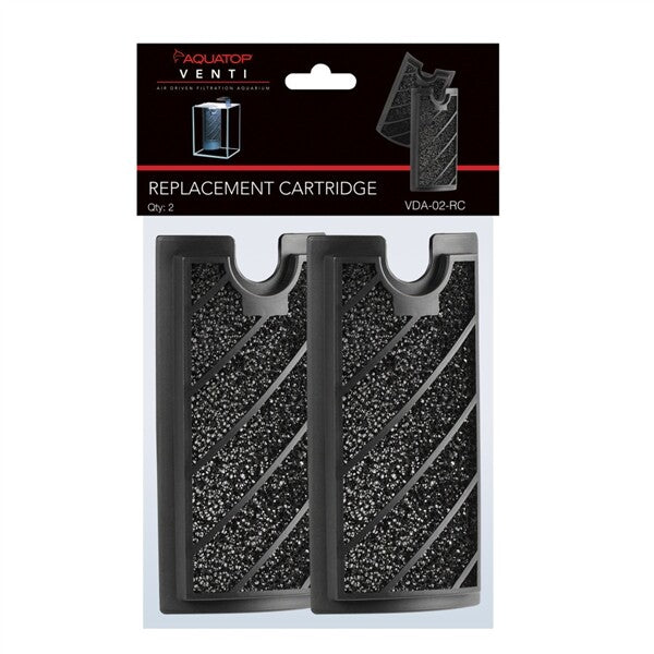 Aquatop Venti Aquarium Replacement Filter Cartridge 2-Pack VDA-02-RC