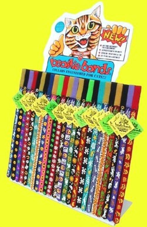 Beastie Bands Cat Collar - Soft, Comfortable, and Safe Breakaway Design