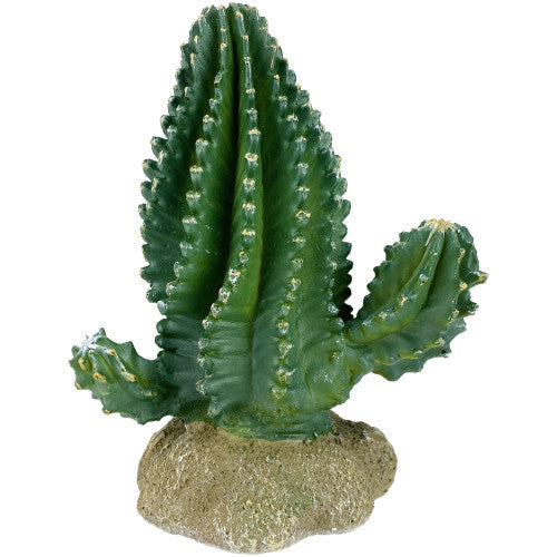 Komodo Columnar Cactus Reptile Tank Ornament - 5.9 inch Resin Plant Decor