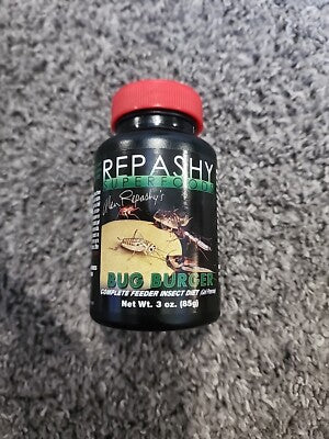Repashy Bug Burger - Complete Feeder Insect Diet - 3 oz (85g) High Protein Cricket Roach Food