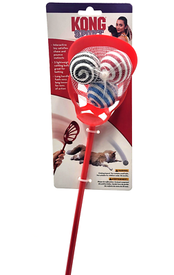 KONG Cat Sport Toss Toy - Interactive Play, Red, 3 Balls
