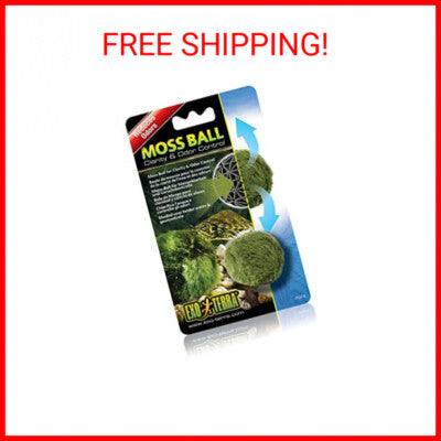 Exo Terra Moss Ball - Clarity & Odor Control for Aqua-Terrariums - PT2478