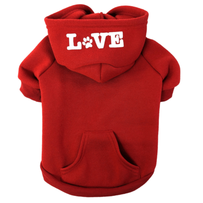 Fashion Pet Love That Hoodie - Red, Small - Dog Hoodie FP50062 S