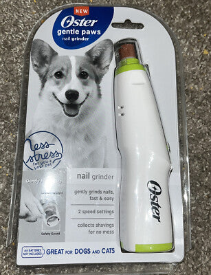 Oster Gentle Paws Pet Nail Grinder - Cordless Dog & Cat Nail Trimmer