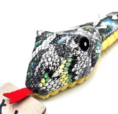 Tall Tails 16" Stuffless Snake Squeaker Dog Toy - Plush, Rope, Crinkle, Tug