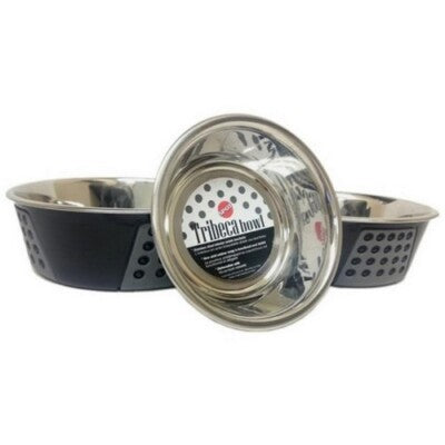 Spot Ethical Tribeca Dog Bowl - Black - 55 oz - Non-Slip Stainless Steel