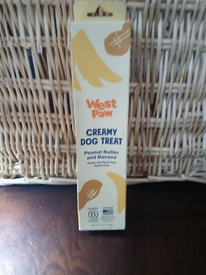 West Paw Creamy Dog Treat - Peanut Butter & Banana - 5 oz Tube