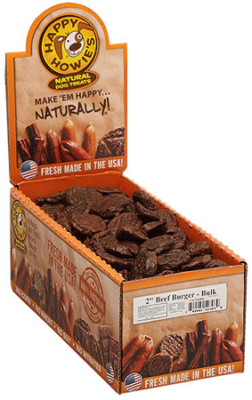 Happy Howie's 2" Beef Burgers Dog Treats - Made in USA
