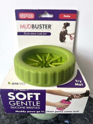 Dexas MudBuster Portable Dog Paw Cleaner - Small, Light Gray - Petite Mud Remover
