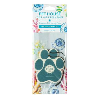 One Fur All Pet House Car Air Freshener - Mediterranean Sea Scent Pet Odor Eliminator