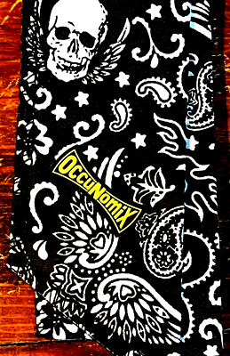 MIRACOOL Cooling Bandana - Skull - #940-SKULL19 - Skeleton Head - Black & White
