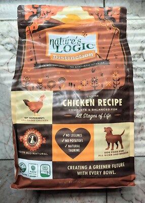 Nature's Logic Distinction Chicken Recipe Dry Dog Food, 4.4 lb Bag