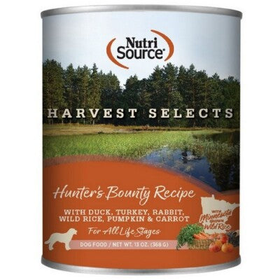 NutriSource Harvest Selects Hunter's Bounty Canned Wet Dog Food, 13 oz Can