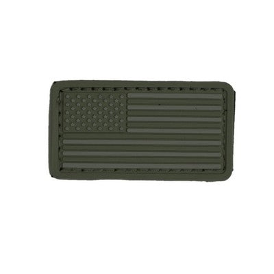 Boss Dog Tactical Collar Patch - Green USA Flag - One Size - Hook & Loop Fastener