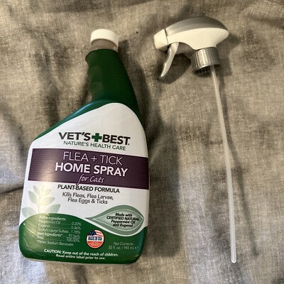 Vet's Best Flea & Tick Home Spray for Cats, 32 oz - Natural Formula